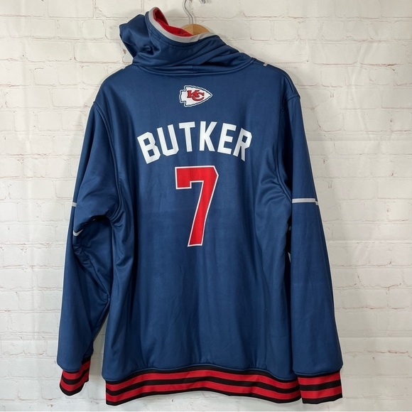 New Kansas City Chiefs Harrison Butker Thick Fleece Sweatshirt Mens XL Rare - Picture 10 of 12